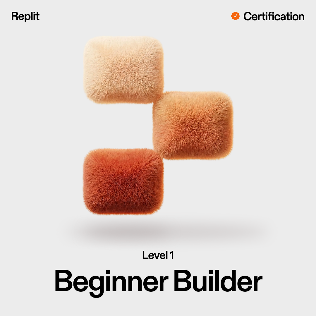 Aobakwe Gabaeme's Level 1 Beginner Builder Replit Certification