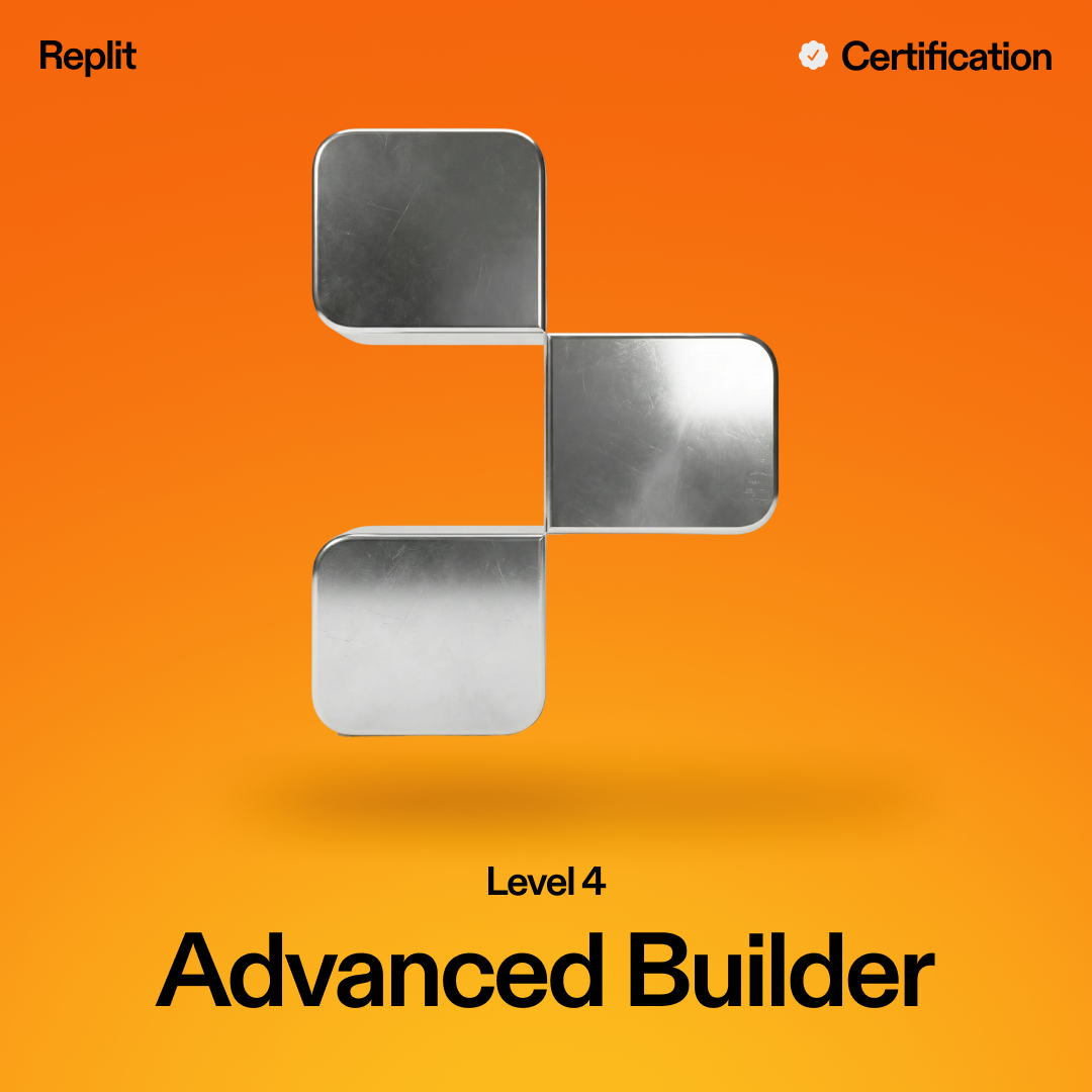 Bryan Rodvold's Level 4 Advanced Builder Replit Certification