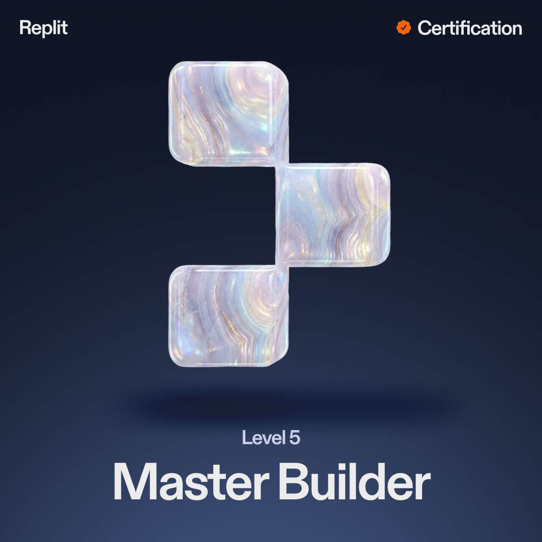 Chris Hallett's Level 5 Master Builder Replit Certification